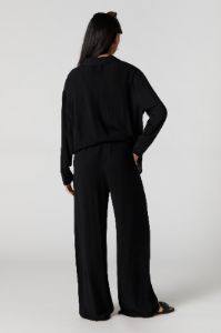Textured Drawstring Wide Leg Pant sold by Charlotte Russe