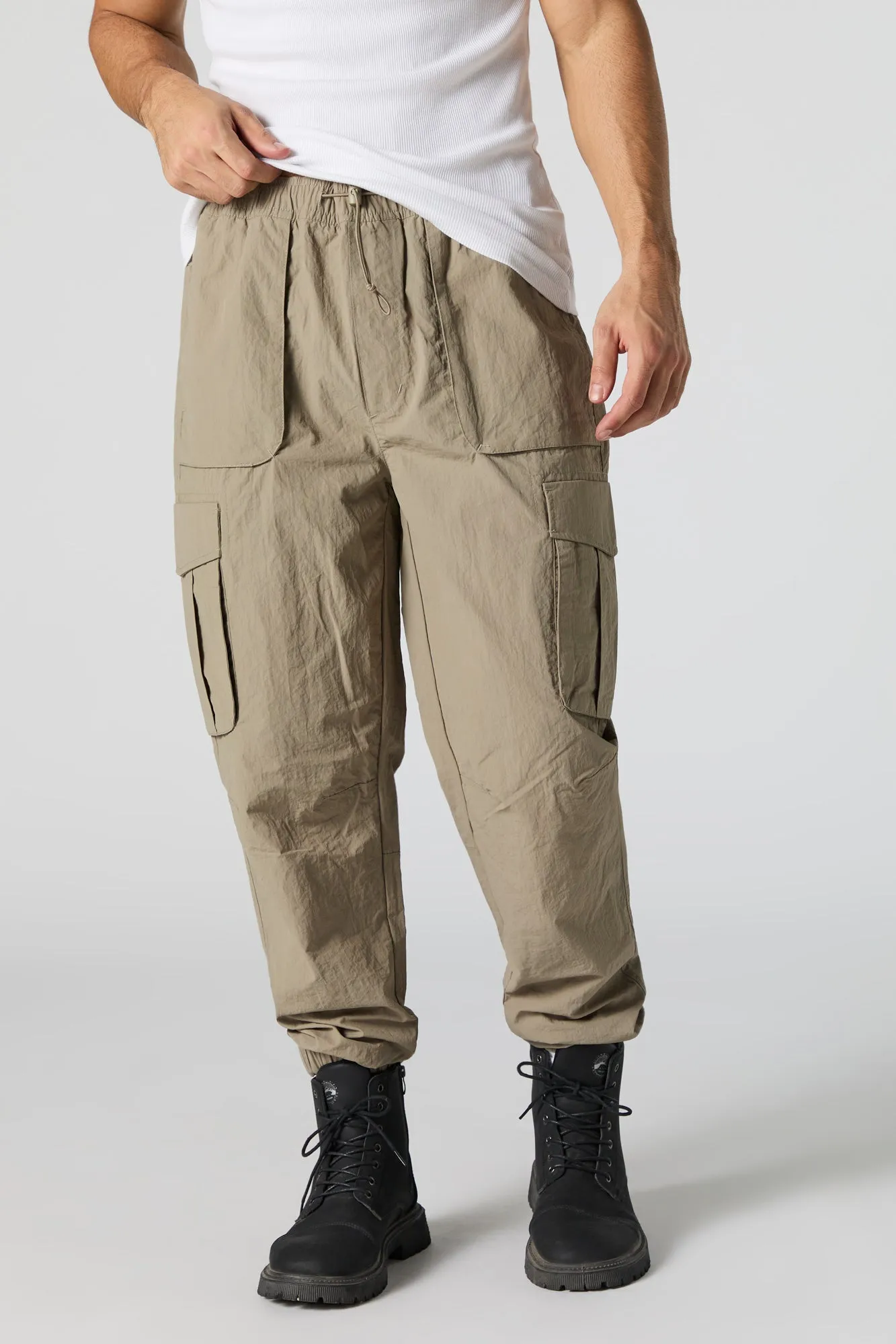Nylon Porkchop Pocket Cargo Jogger sold by Charlotte Russe product image thumbnail 2