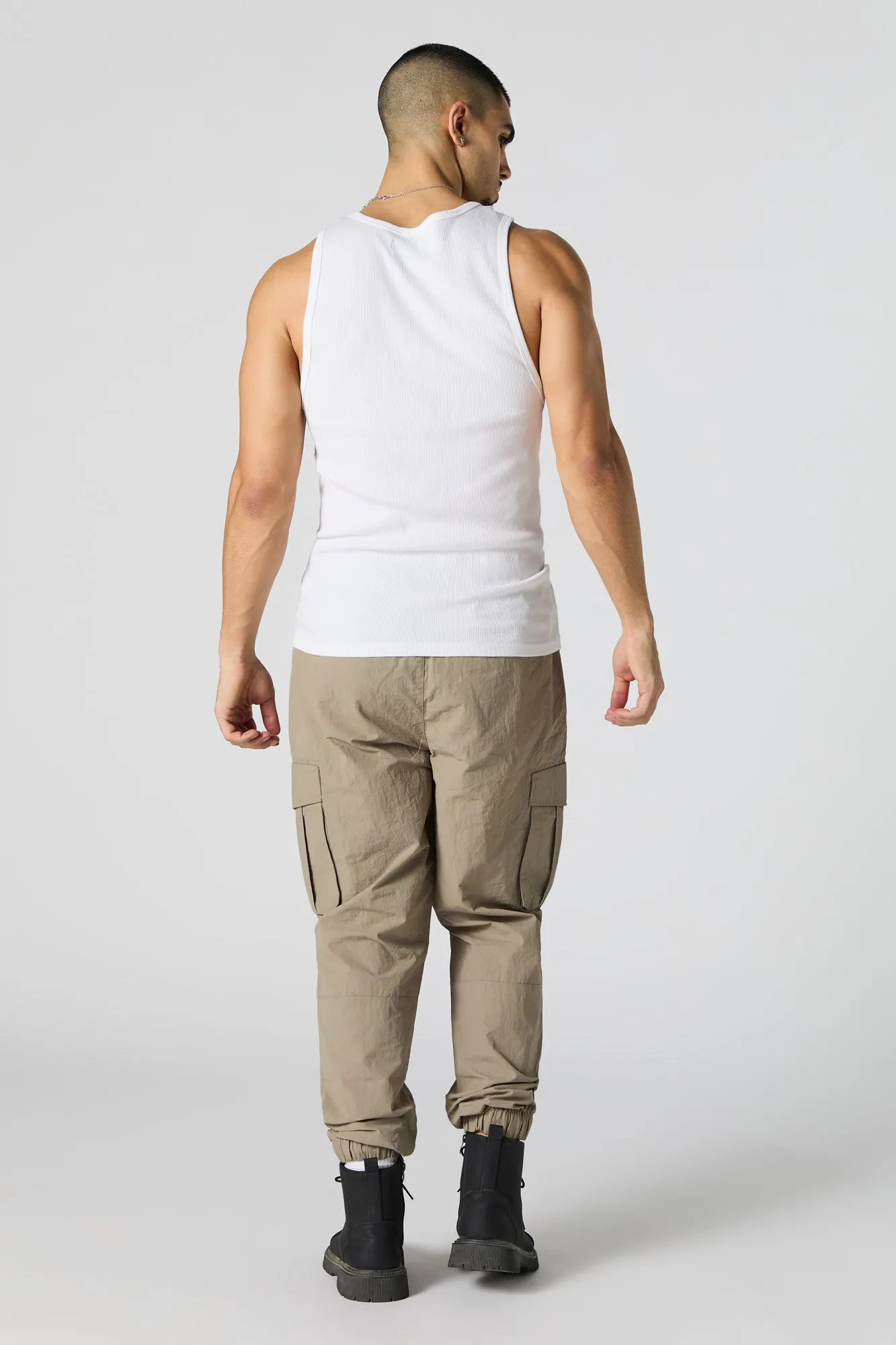 Nylon Porkchop Pocket Cargo Jogger sold by Charlotte Russe product image thumbnail 4