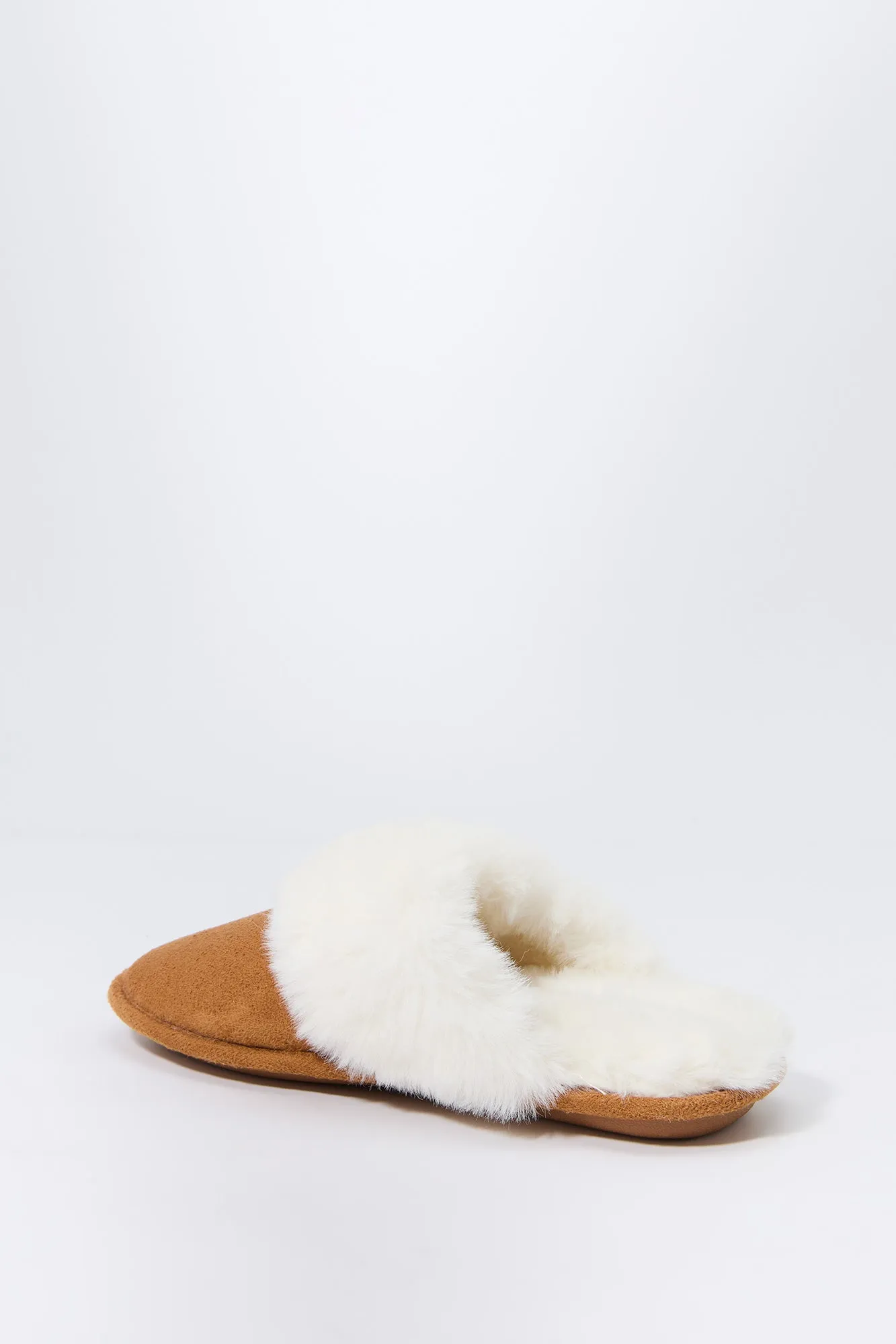 Faux Fur Collared Slipper sold by Charlotte Russe product image thumbnail 3