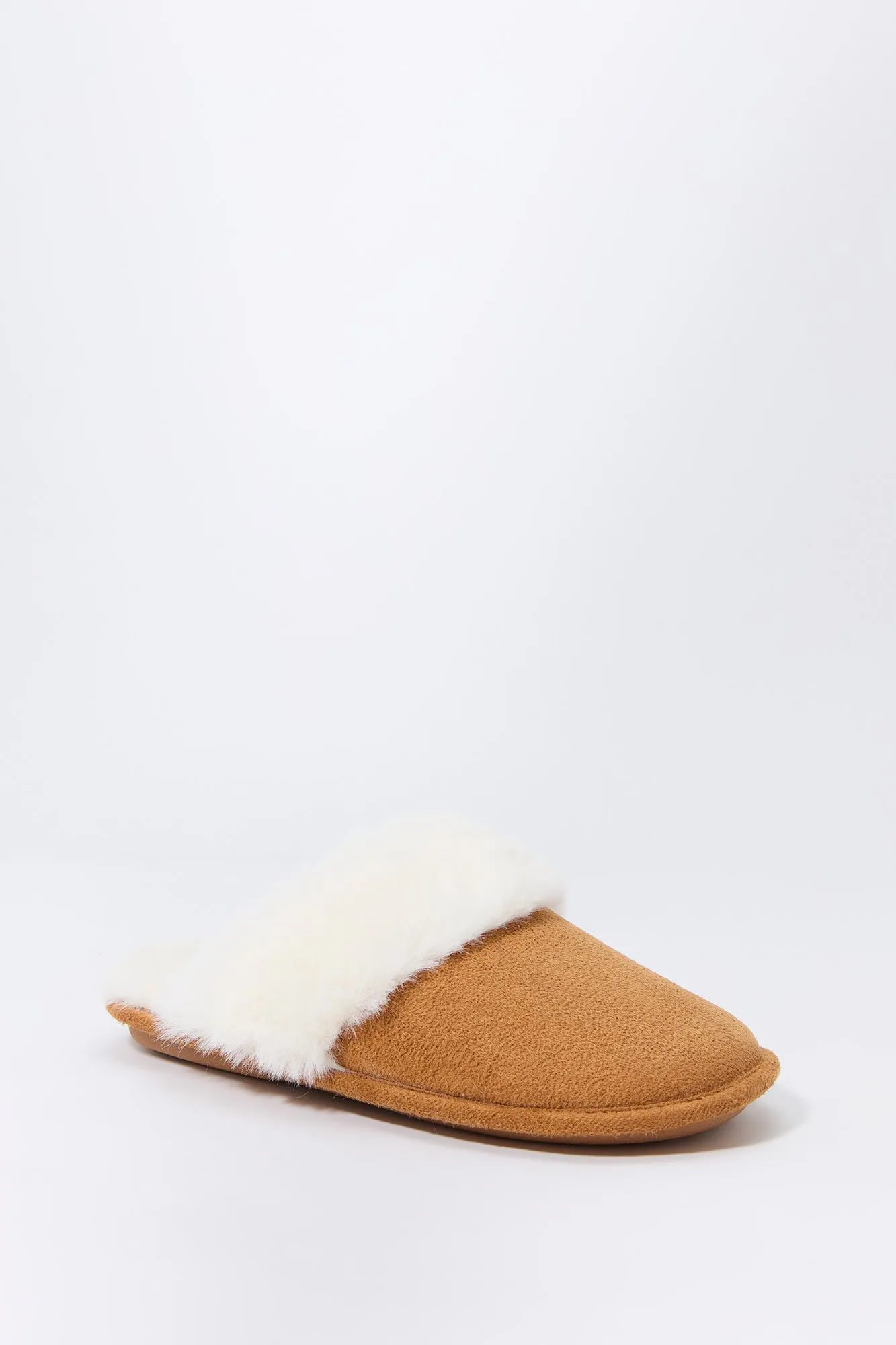 Faux Fur Collared Slipper sold by Charlotte Russe product image thumbnail 2