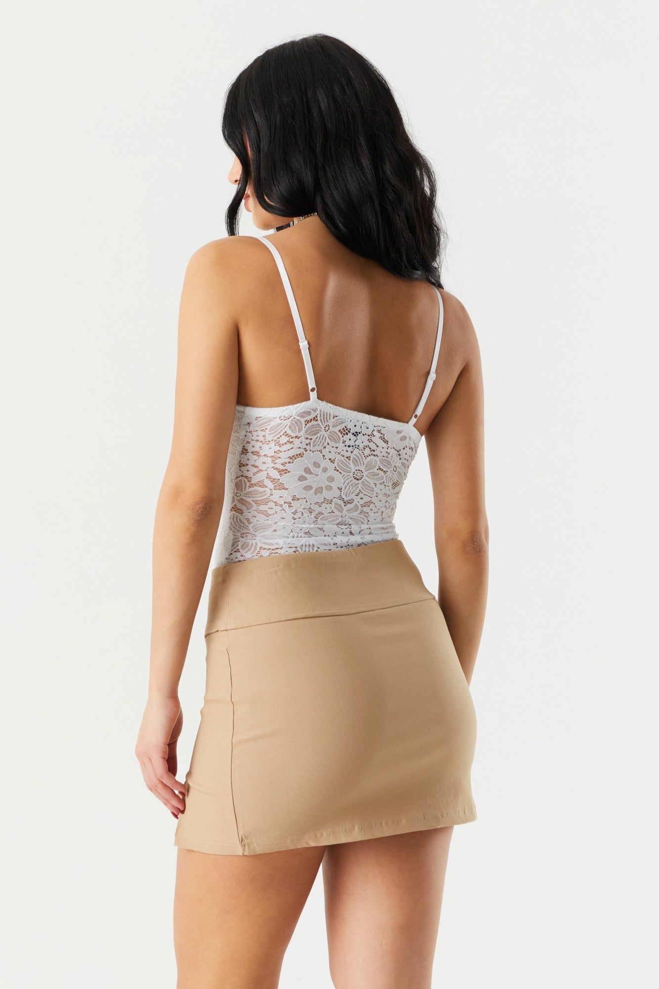 Lace Corset Cami Bodysuit sold by Charlotte Russe product image thumbnail 12
