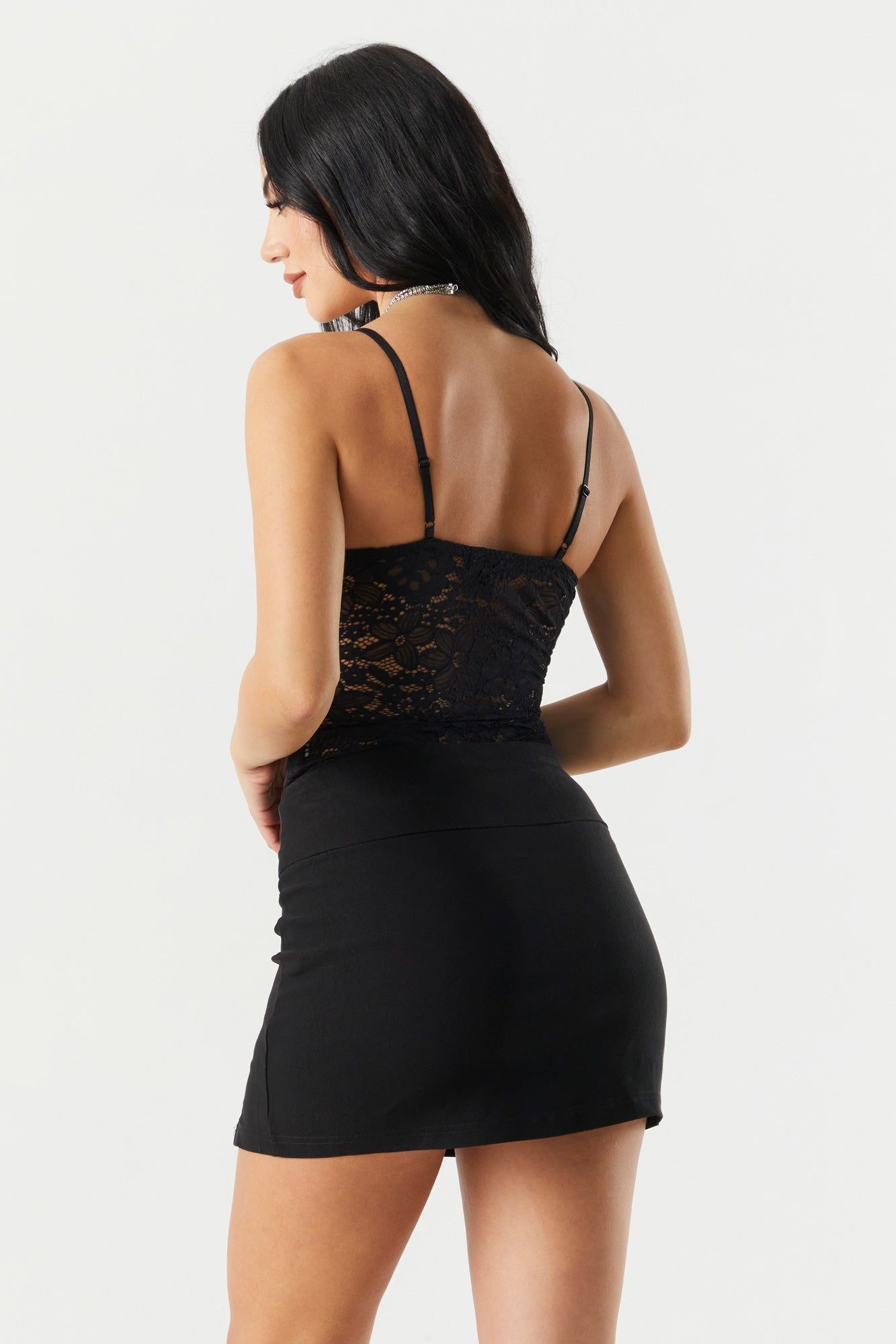 Lace Corset Cami Bodysuit sold by Charlotte Russe product image thumbnail 7