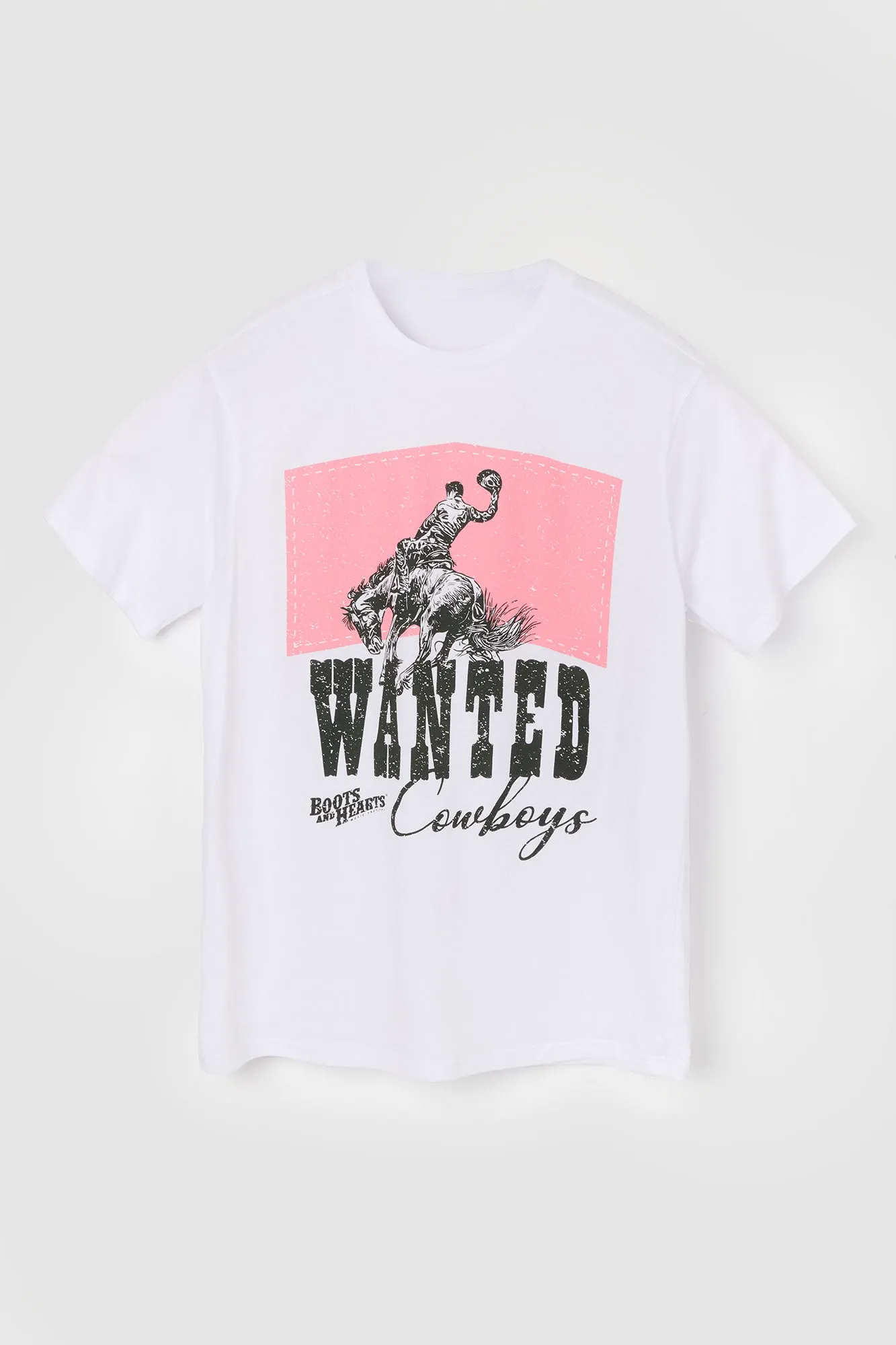 Boots and Hearts Wanted Cowboys Graphic T-Shirt sold by Charlotte Russe product image thumbnail 4
