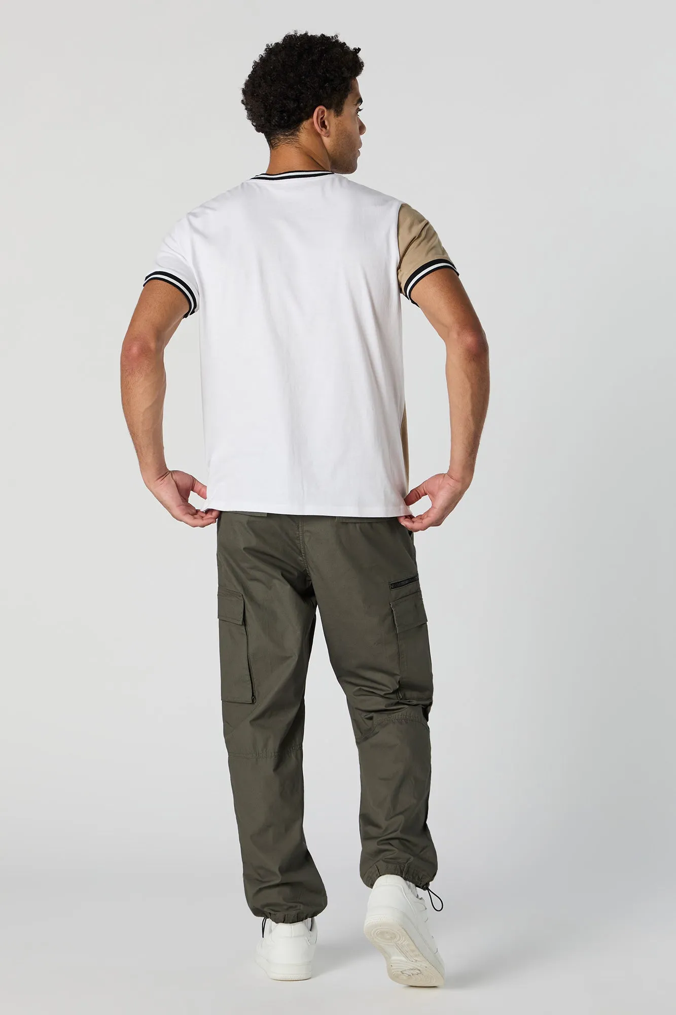 Zipper Pocket Parachute Cargo Jogger sold by Charlotte Russe product image thumbnail 2