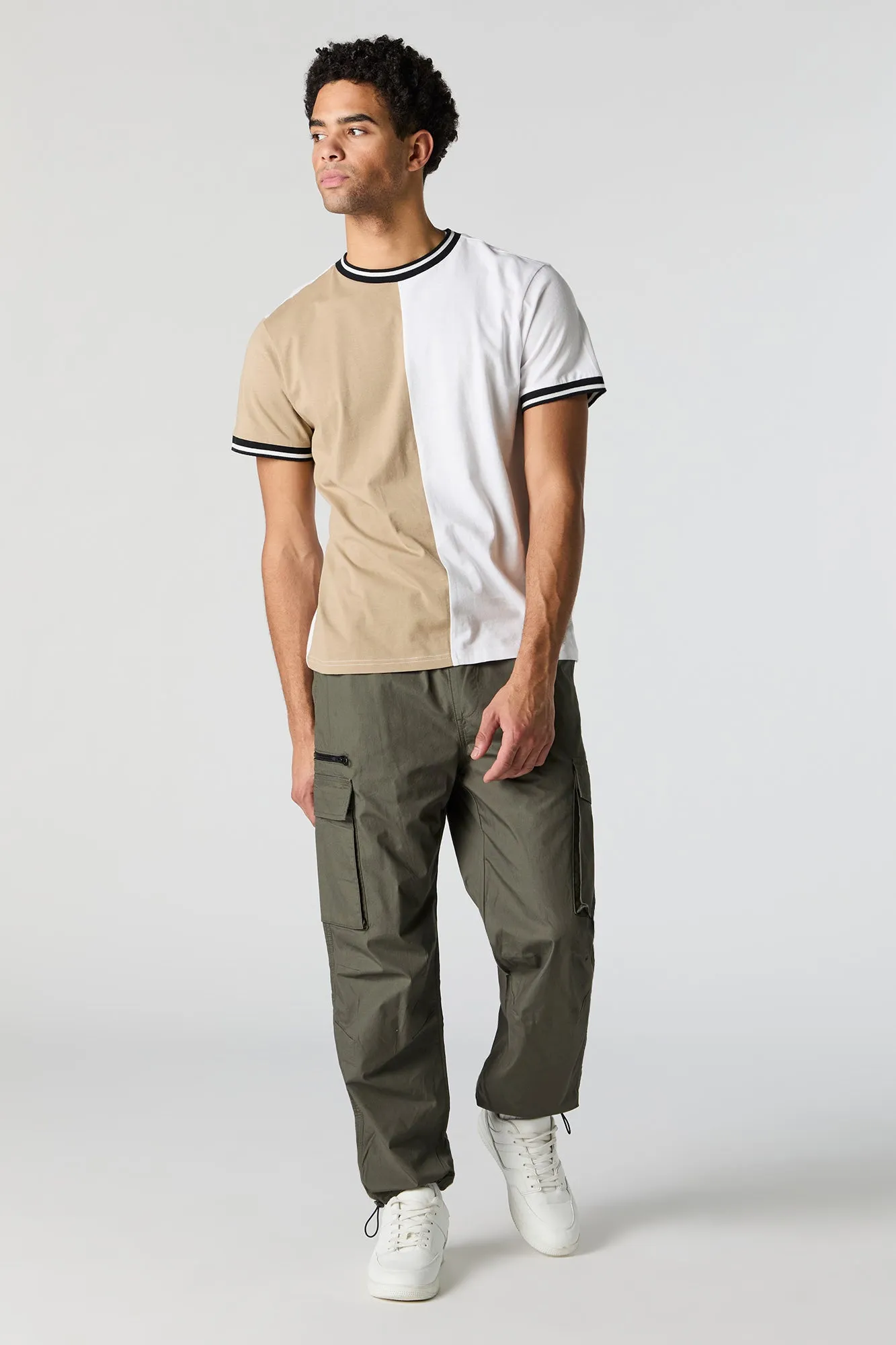 Zipper Pocket Parachute Cargo Jogger sold by Charlotte Russe product image thumbnail 3