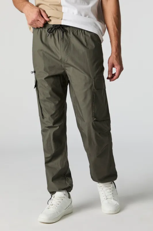 Zipper Pocket Parachute Cargo Jogger sold by Charlotte Russe