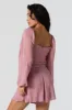 Milkmaid Long Sleeve Romper sold by Charlotte Russe