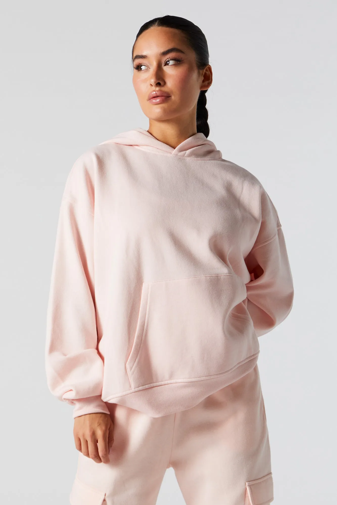 Oversized Soft Fleece Hoodie sold by Charlotte Russe