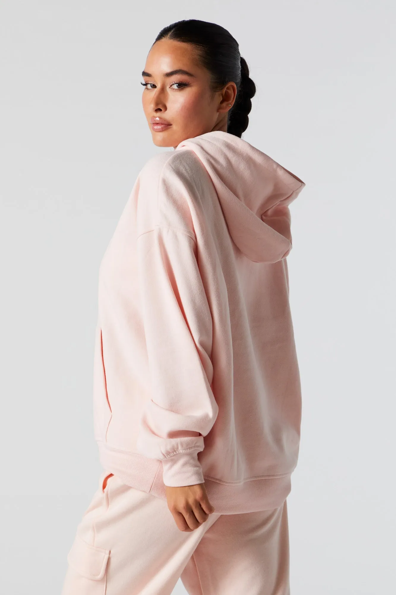 Oversized Soft Fleece Hoodie sold by Charlotte Russe product image thumbnail 2