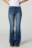 Austin Dark Vintage Wash High-Rise Flare Jean sold by Charlotte Russe