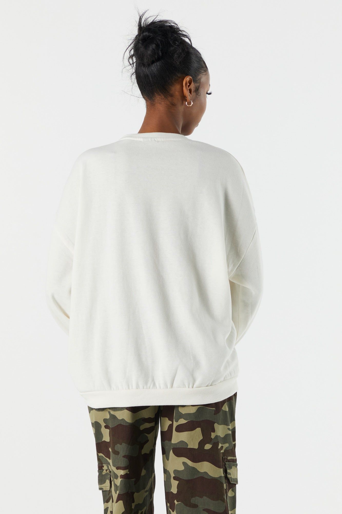 Mickey Mouse Graphic Fleece Sweatshirt sold by Charlotte Russe product image thumbnail 2