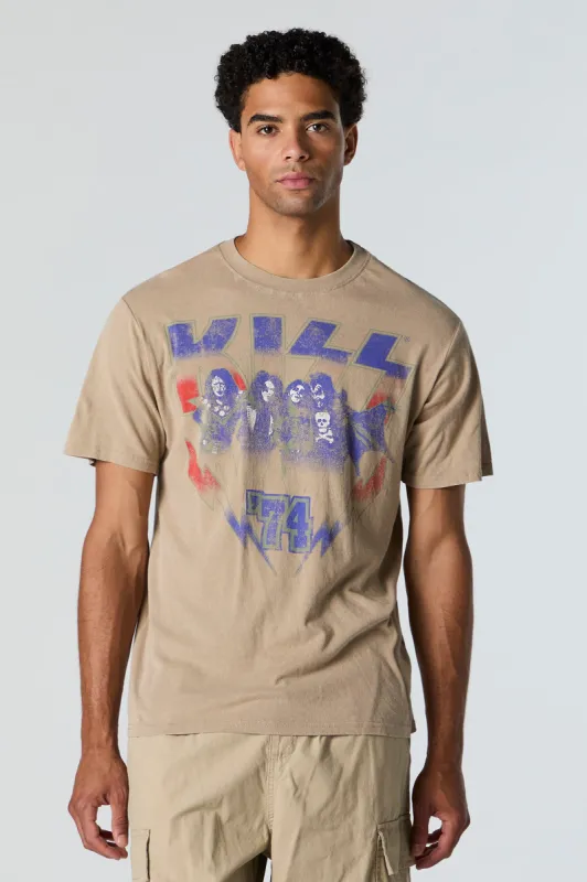 KISS Graphic Washed T-Shirt sold by Charlotte Russe