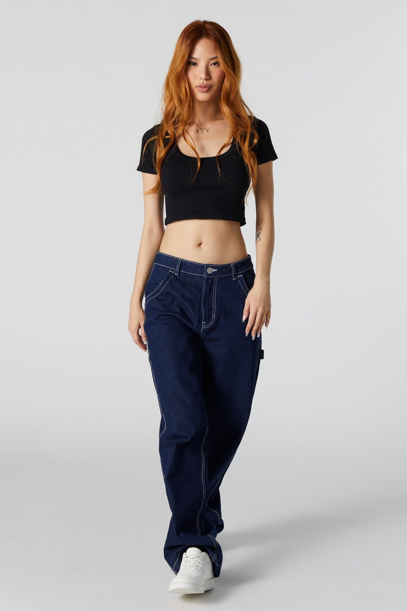 Ribbed Baby Tee sold by Charlotte Russe product image thumbnail 3