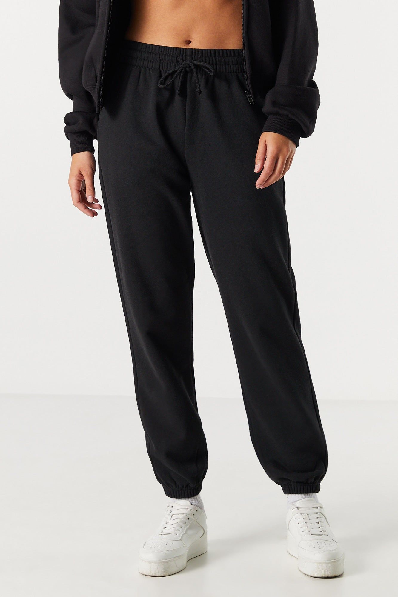 Fleece High Rise Jogger sold by Charlotte Russe product image thumbnail 5