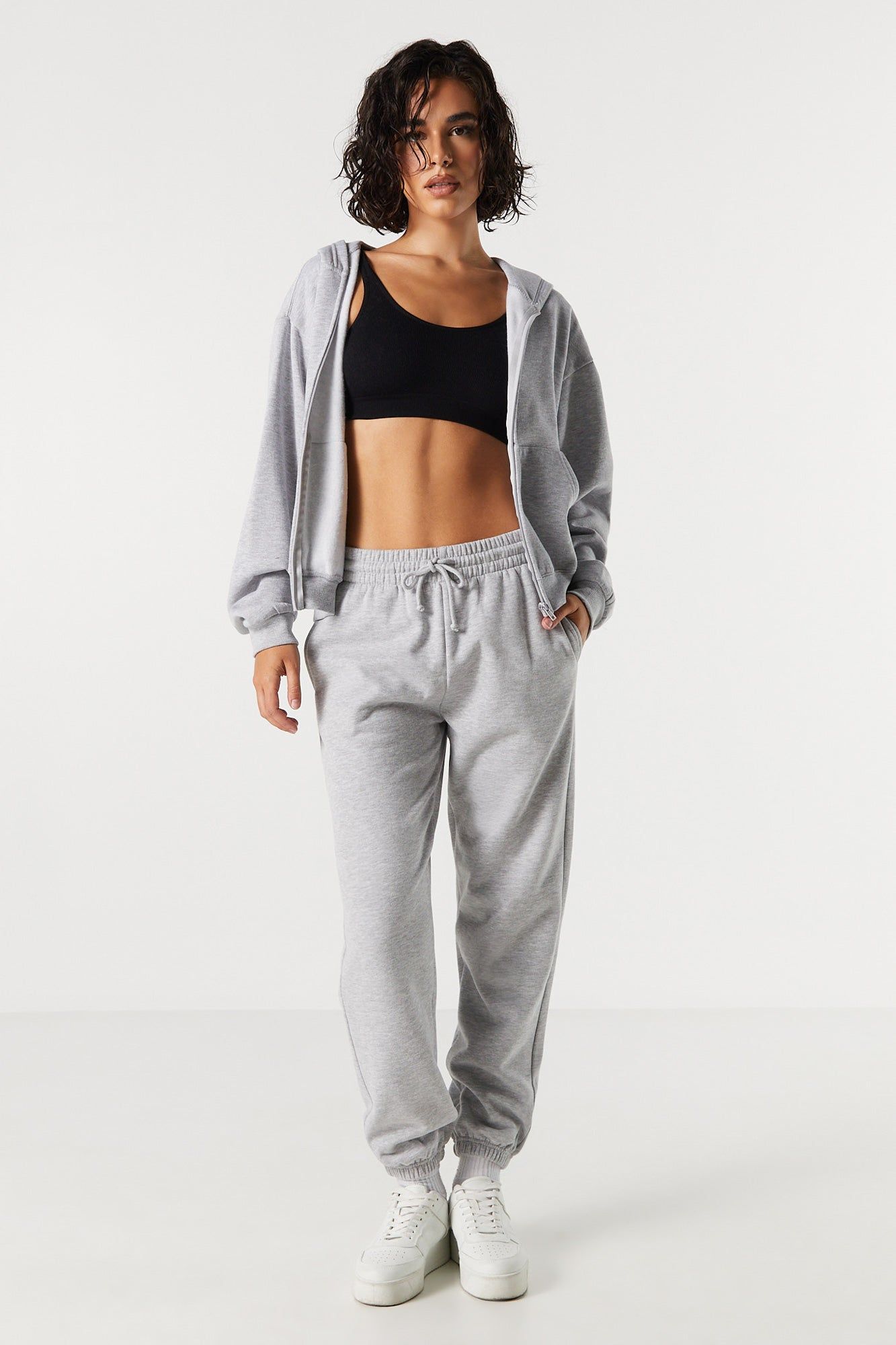 Fleece High Rise Jogger sold by Charlotte Russe
