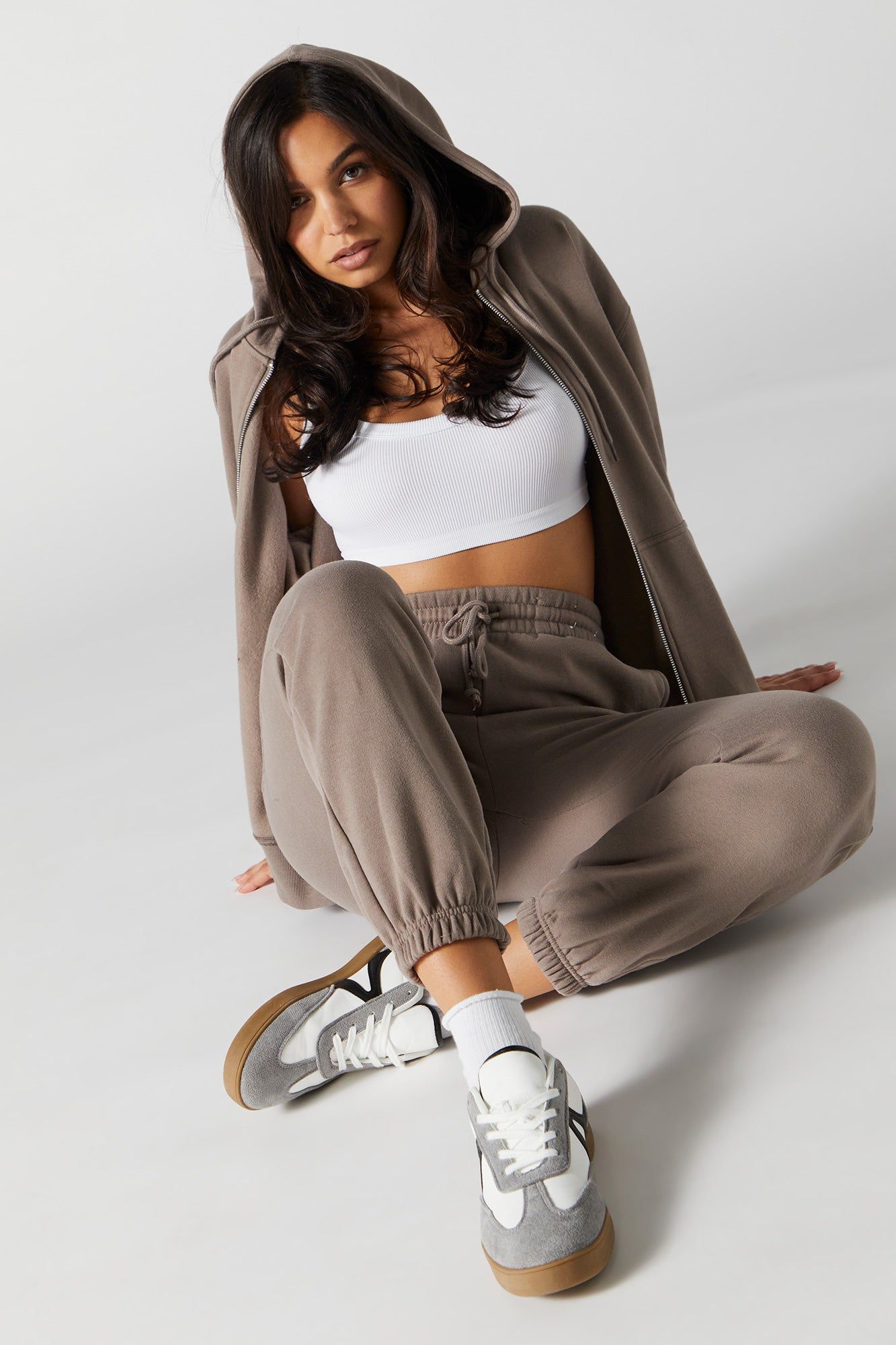 High Rise Fleece Jogger sold by Charlotte Russe