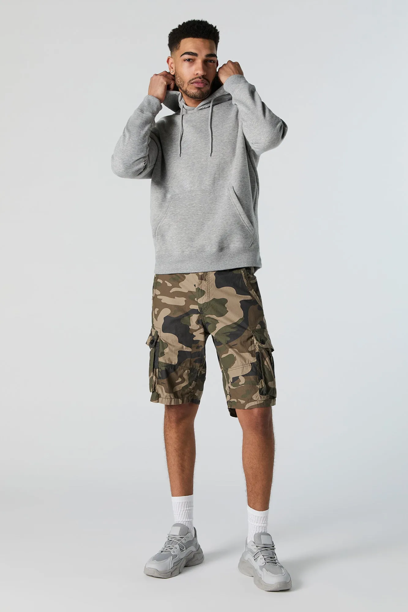 Camo Longline Cargo Short sold by Charlotte Russe product image thumbnail 3