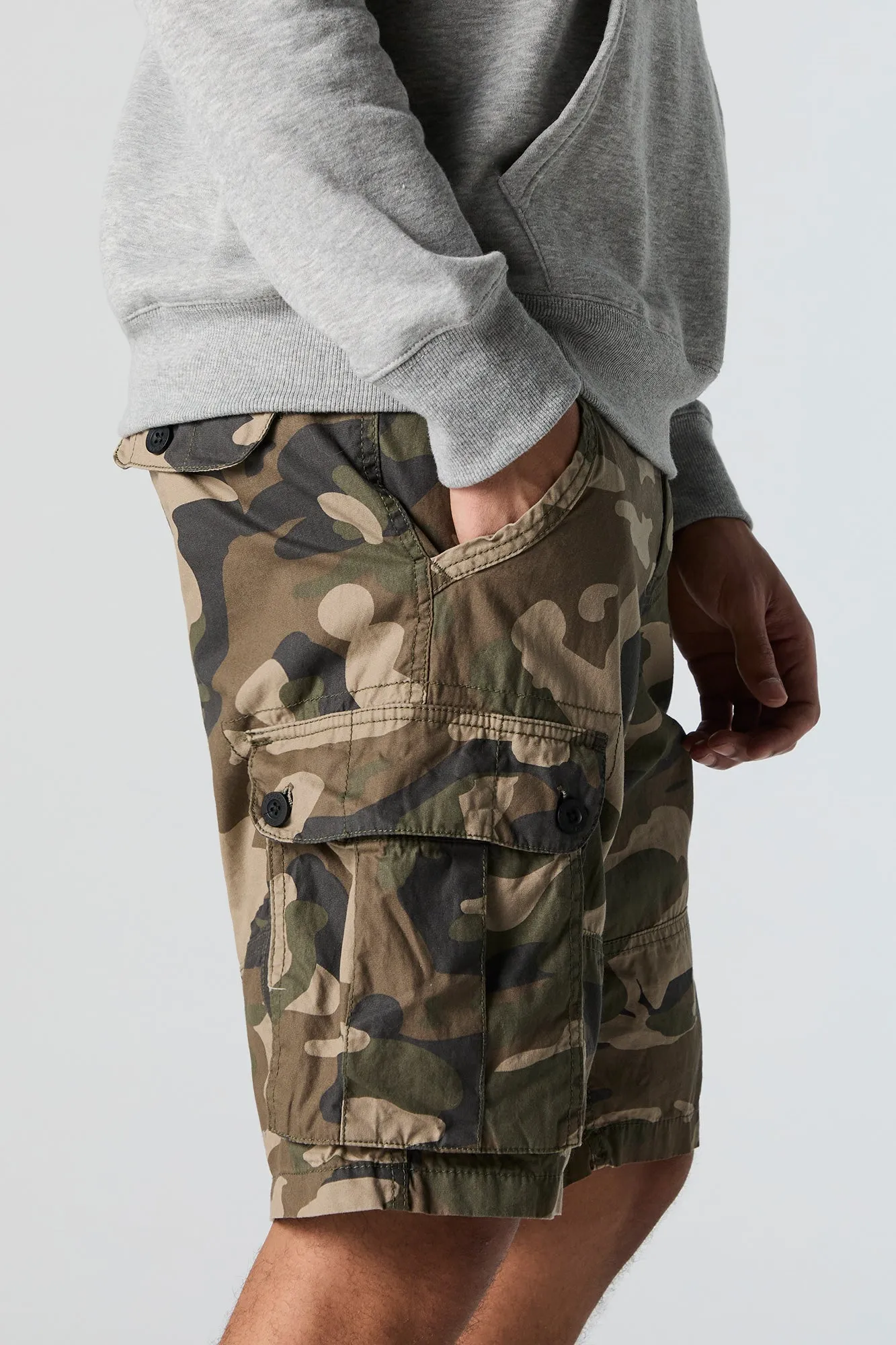 Camo Longline Cargo Short sold by Charlotte Russe product image thumbnail 4