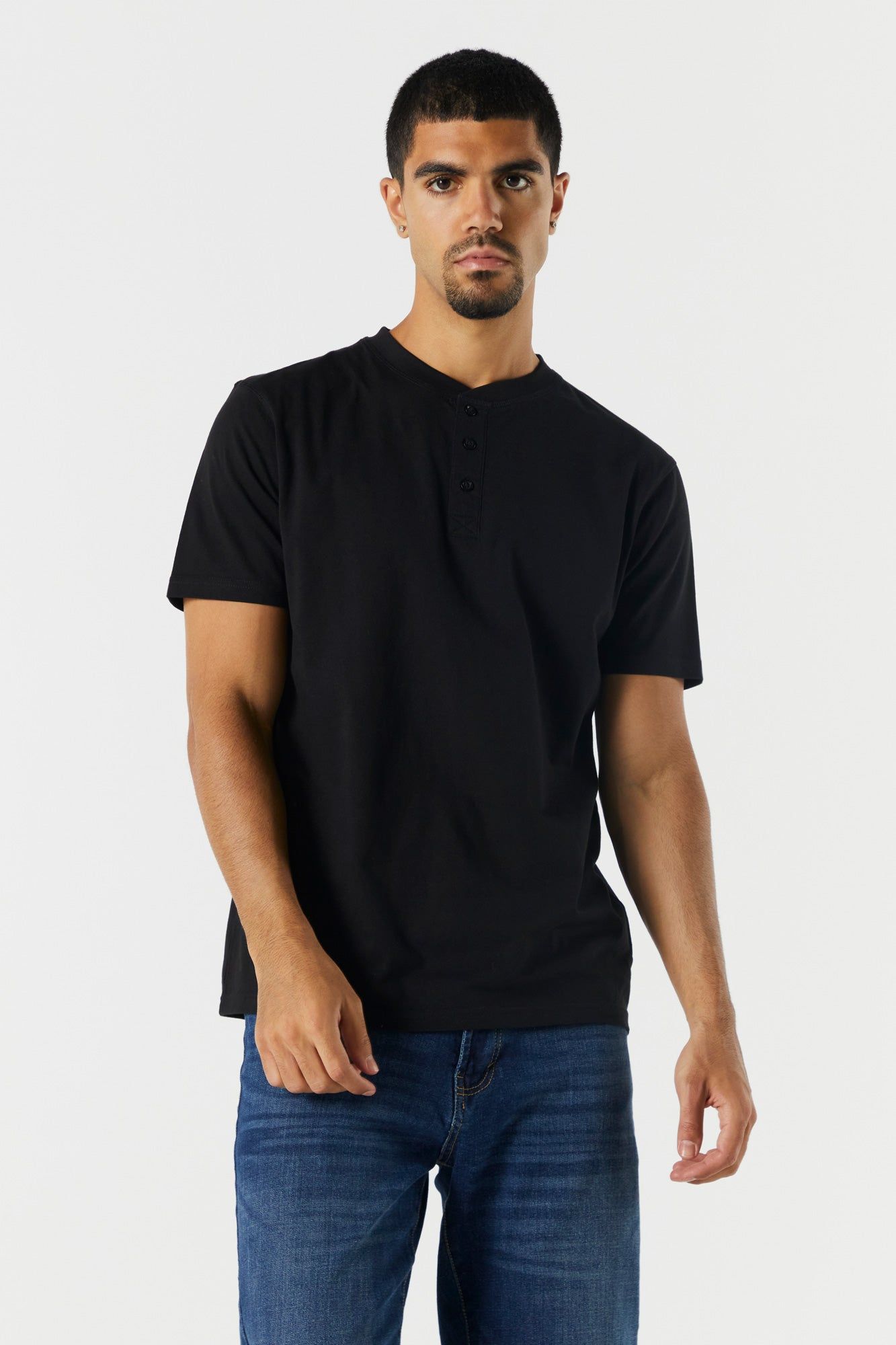 Basic Henley Shirt sold by Charlotte Russe product image thumbnail 4