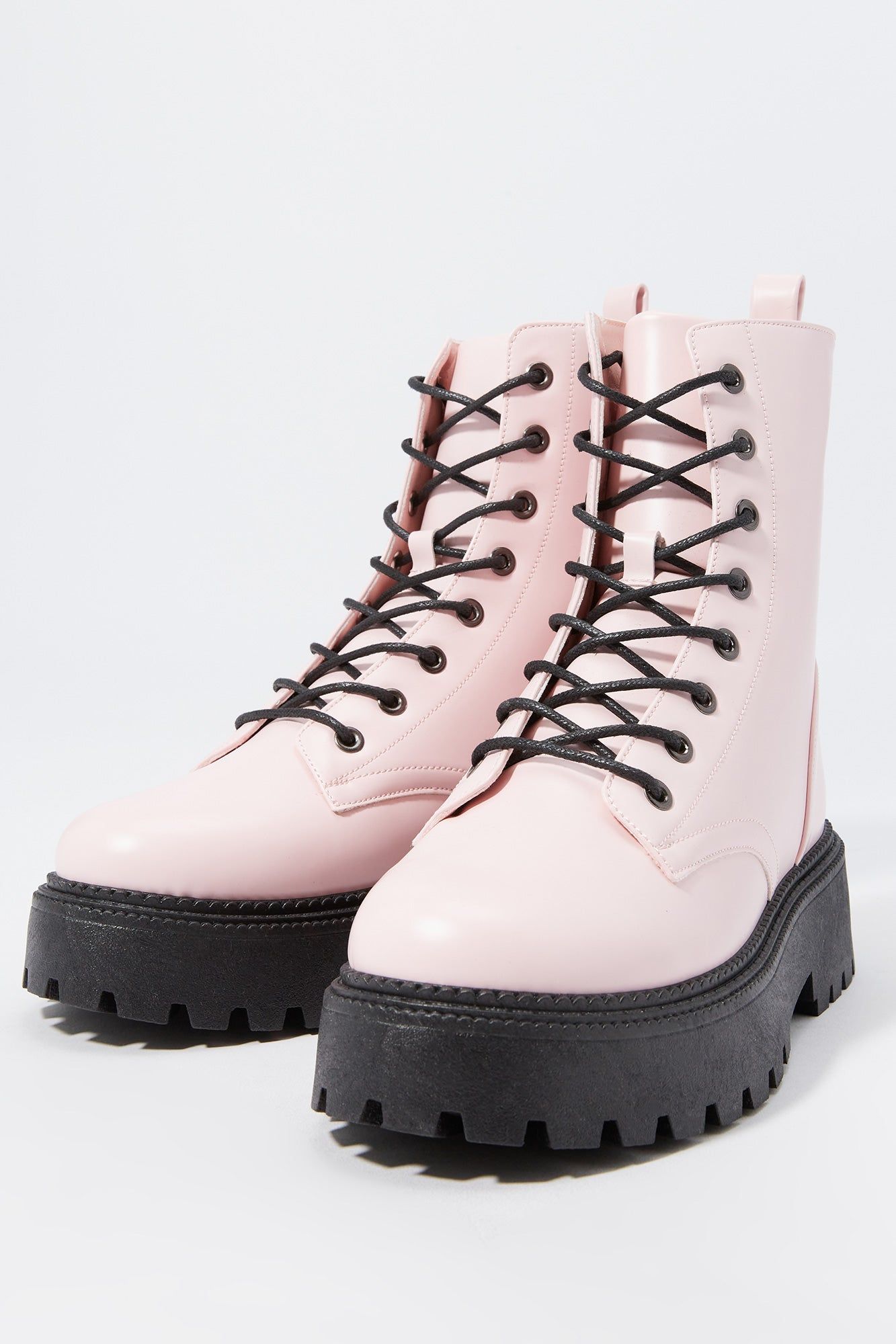Platform Lace-Up Boot sold by Charlotte Russe product image thumbnail 4