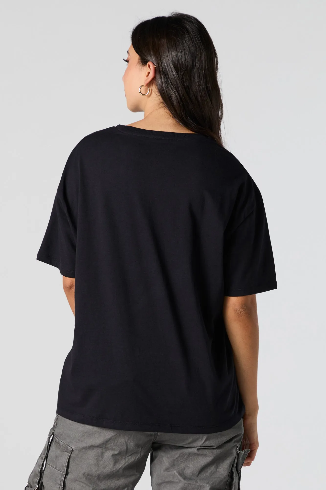 Snoopy Graphic Boyfriend T-Shirt sold by Charlotte Russe product image thumbnail 4