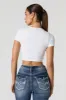 Seamless Ribbed Cropped T-Shirt sold by Charlotte Russe