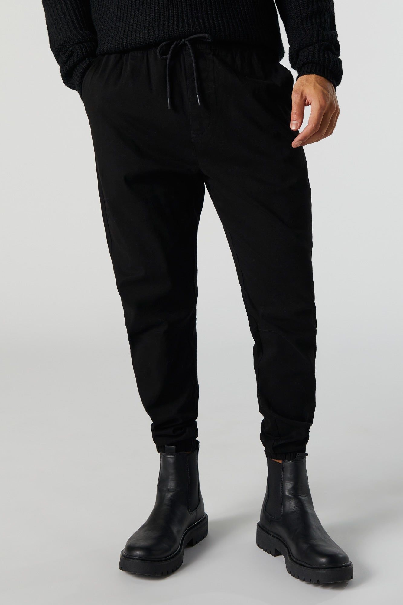 Slim Drawstring Jogger sold by Charlotte Russe product image thumbnail 4