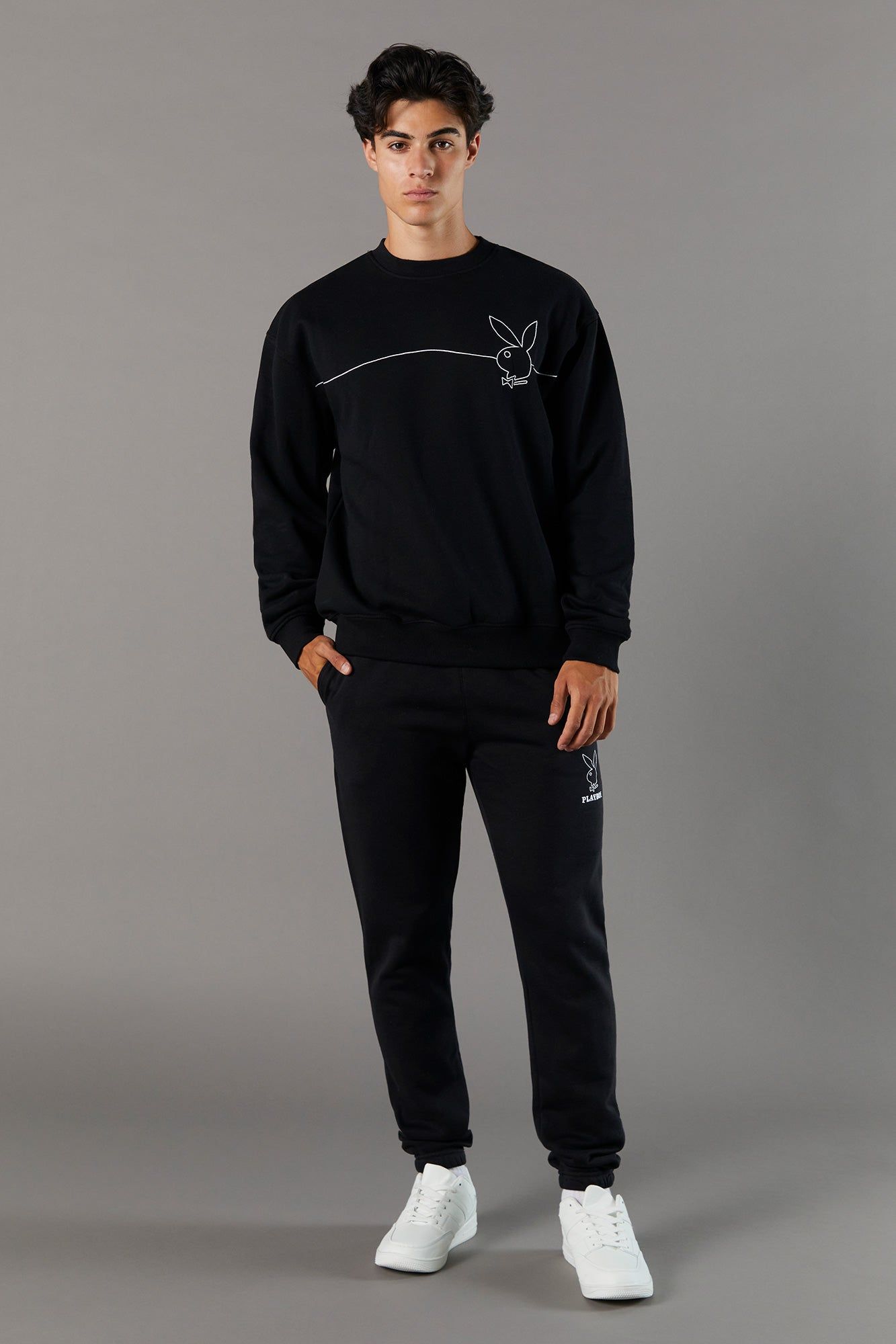 Playboy Script Graphic Fleece Sweatshirt sold by Charlotte Russe product image thumbnail 4