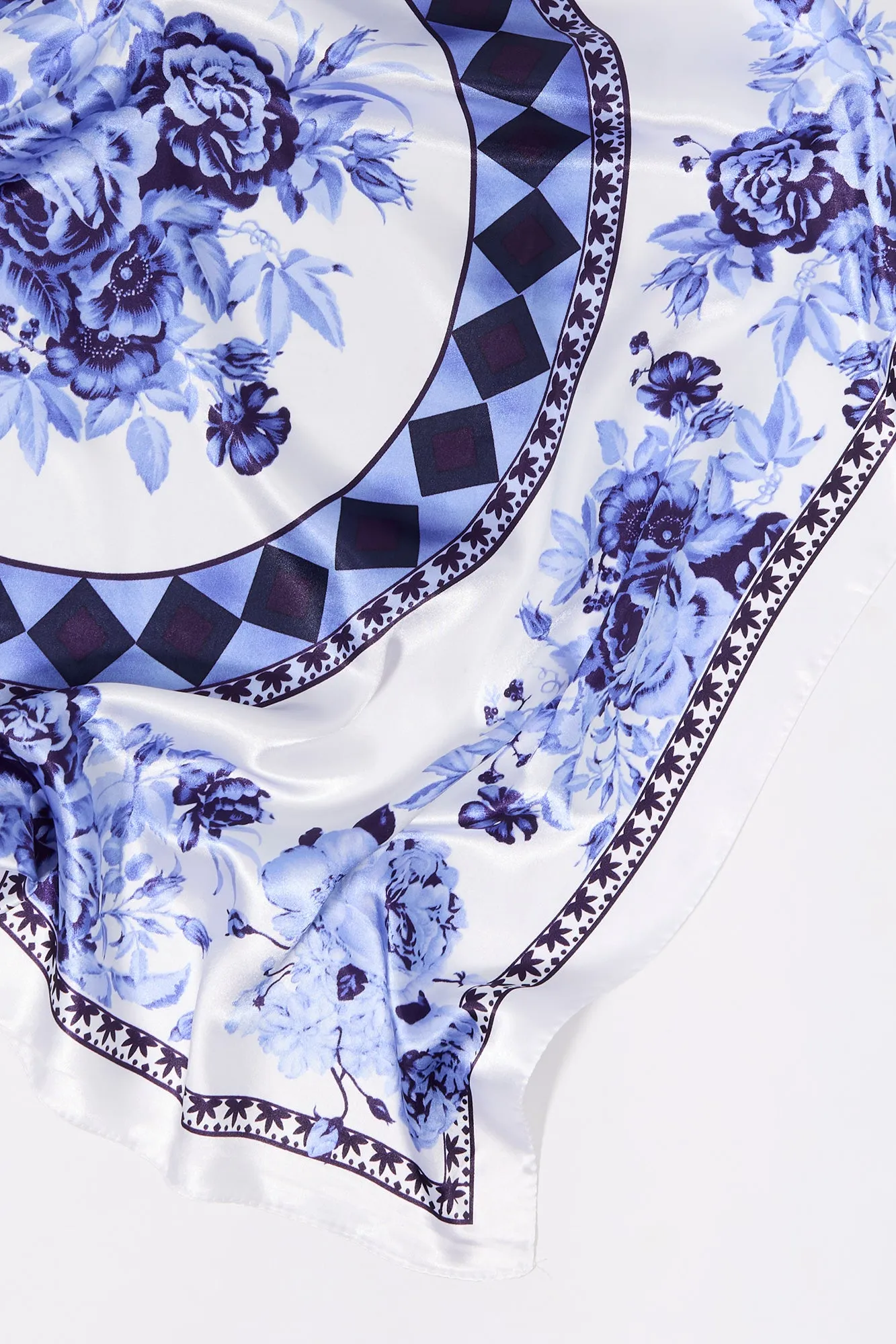 Floral Print Satin Multiway Scarf sold by Charlotte Russe product image thumbnail 2