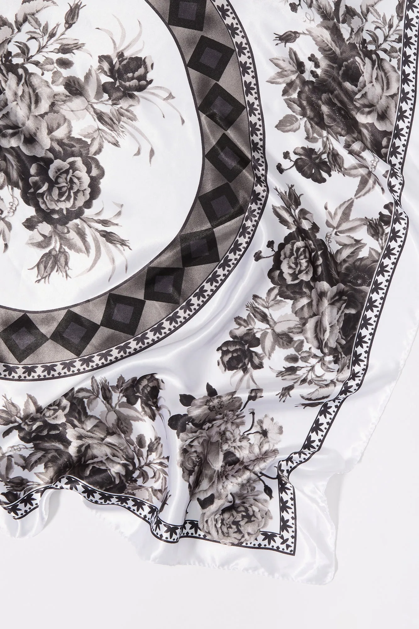 Floral Print Satin Multiway Scarf sold by Charlotte Russe product image thumbnail 5