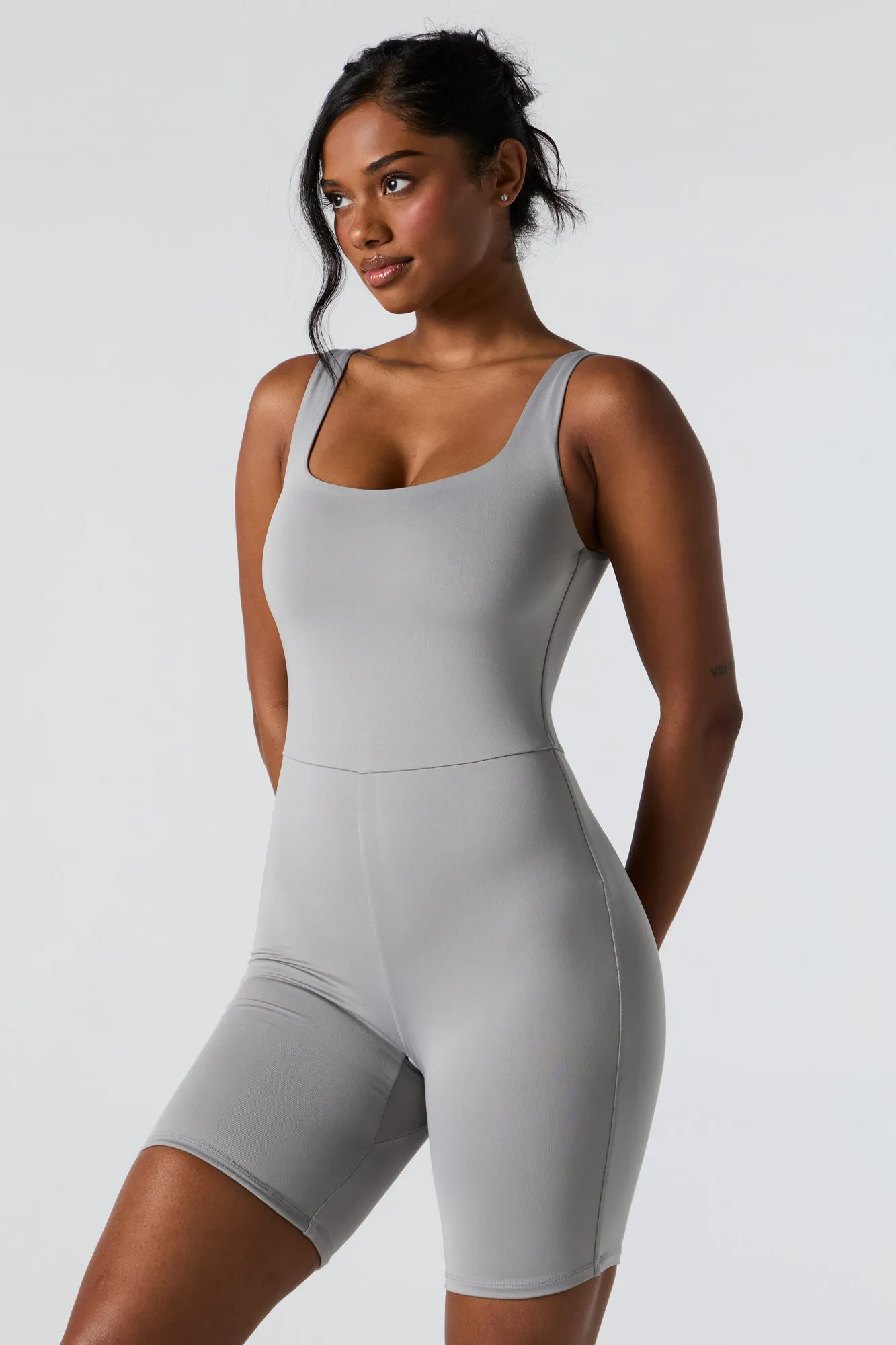 Contour Tank Romper sold by Charlotte Russe product image thumbnail 4
