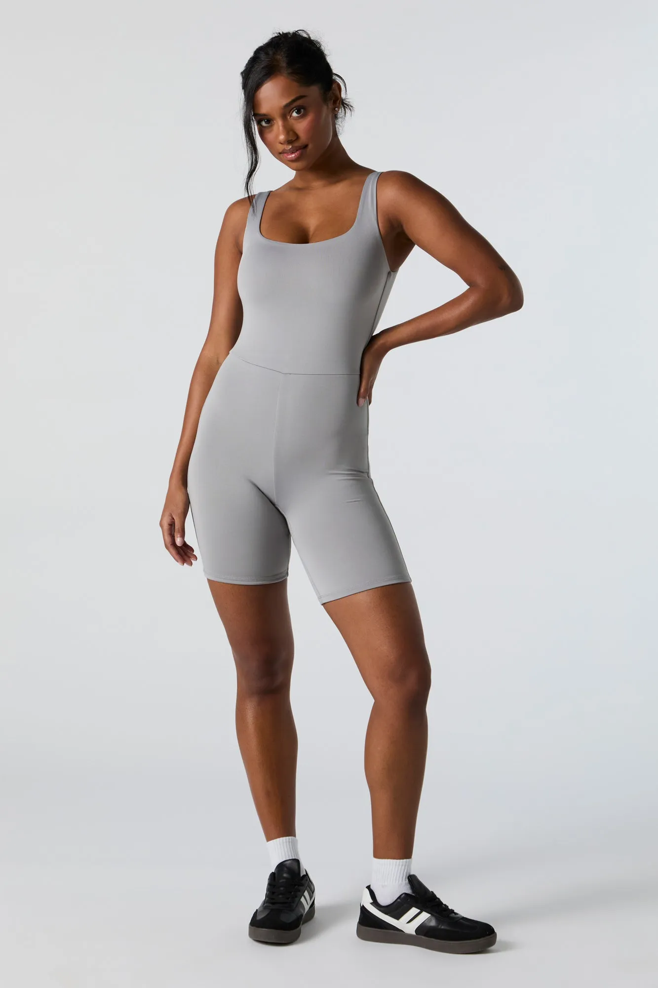 Contour Tank Romper sold by Charlotte Russe product image thumbnail 3