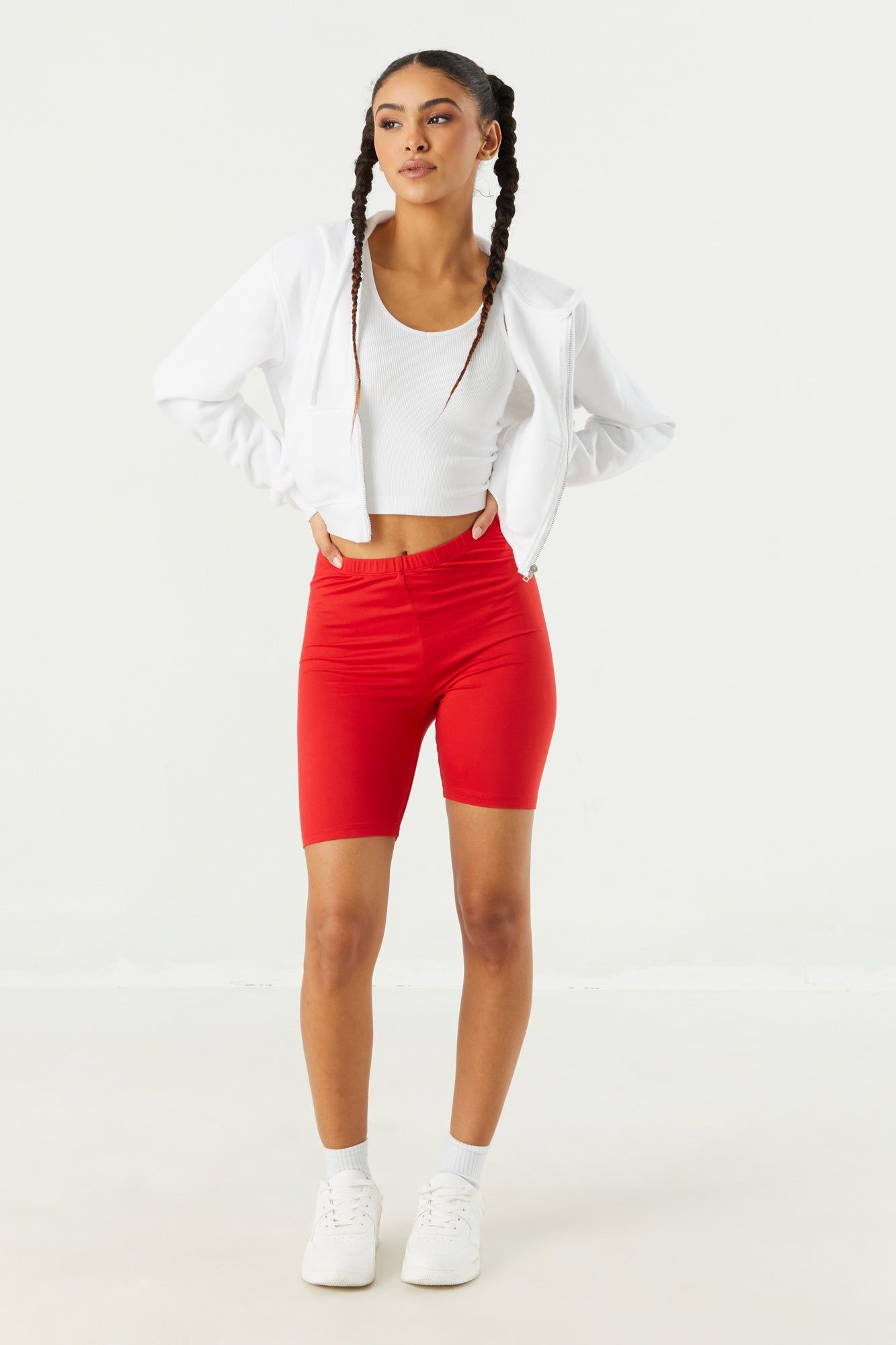 Coloured Biker Short sold by Charlotte Russe product image thumbnail 6