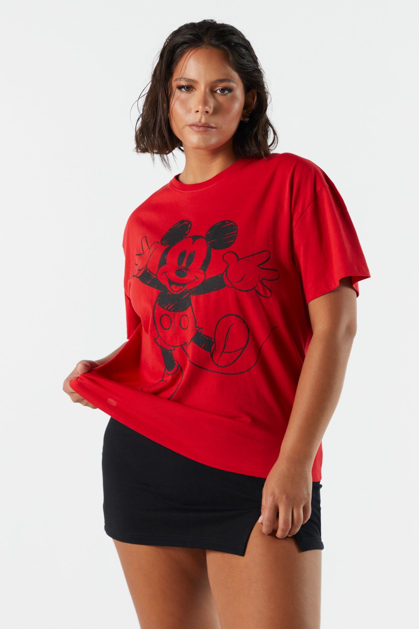 Mickey Mouse Graphic Boyfriend T-Shirt sold by Charlotte Russe product image thumbnail 3