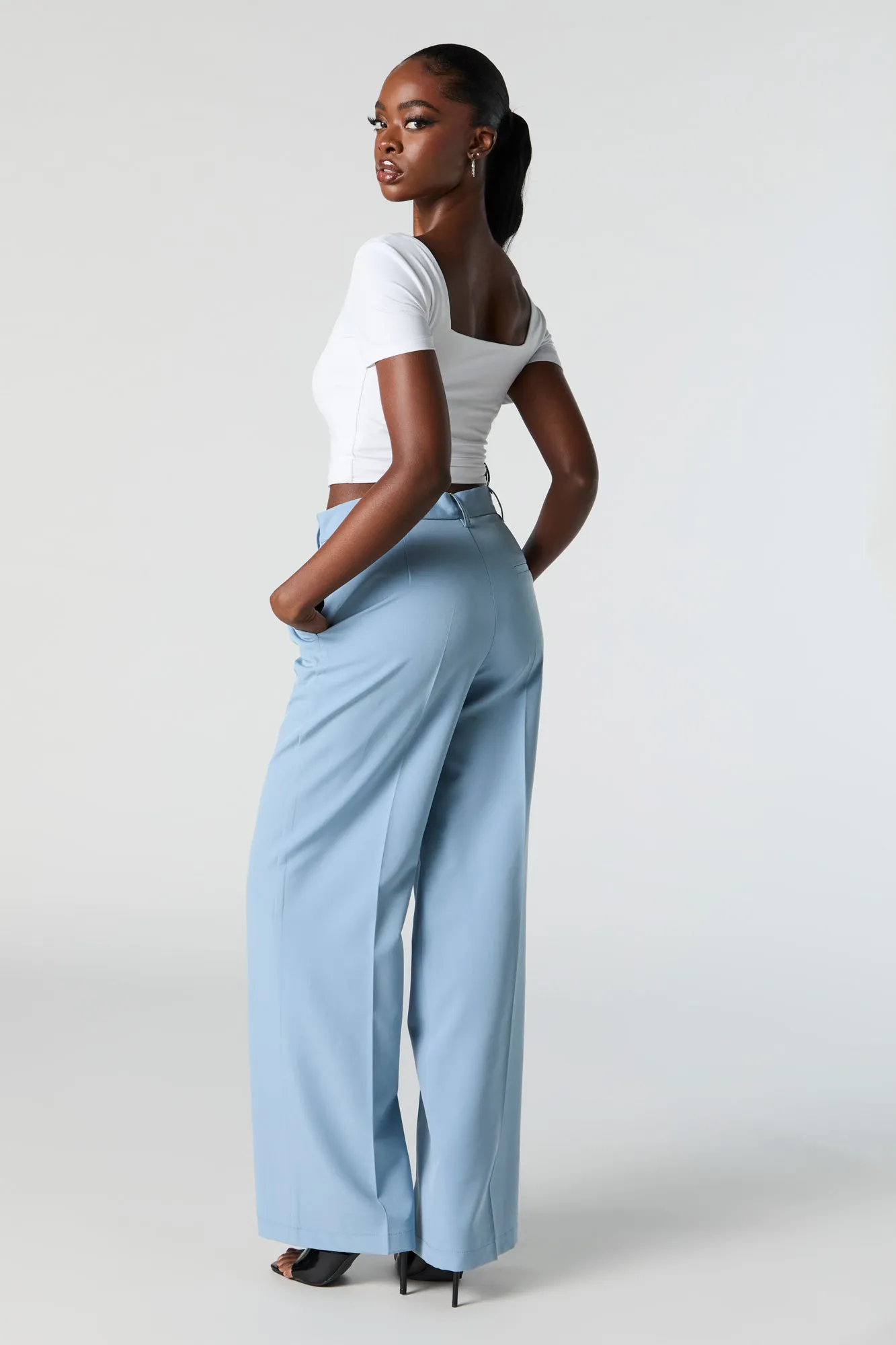High Rise Dad Trouser sold by Charlotte Russe product image thumbnail 3