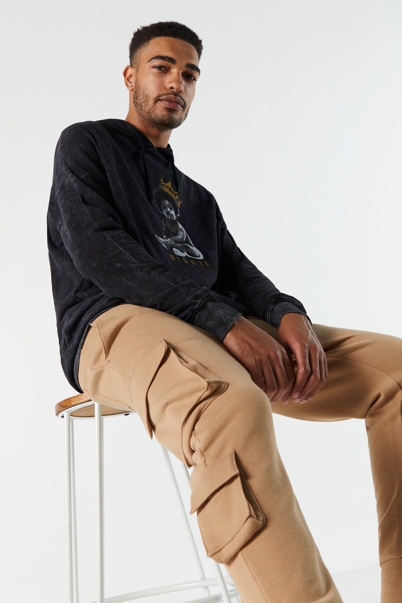 Fleece Multi Pocket Cargo Jogger sold by Charlotte Russe product image thumbnail 4