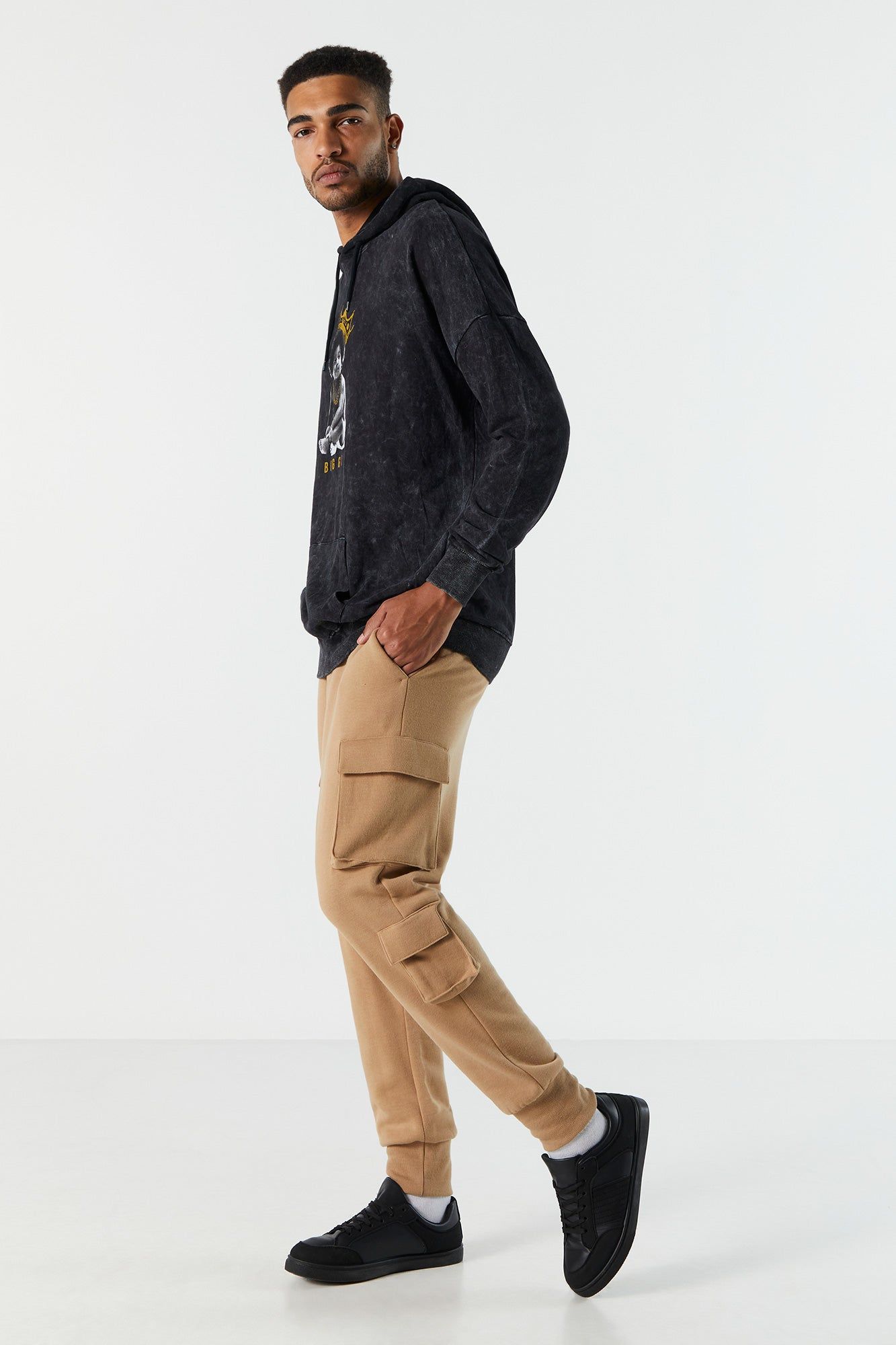 Fleece Multi Pocket Cargo Jogger sold by Charlotte Russe product image thumbnail 5