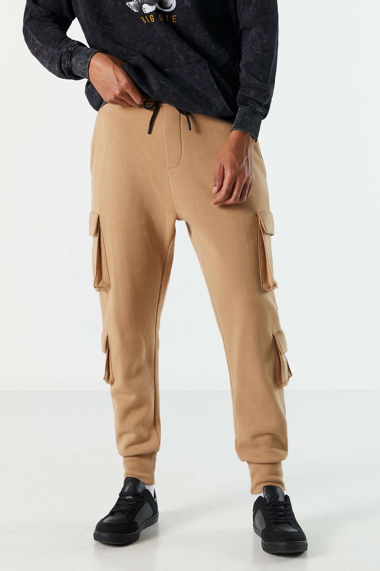 Fleece Multi Pocket Cargo Jogger sold by Charlotte Russe