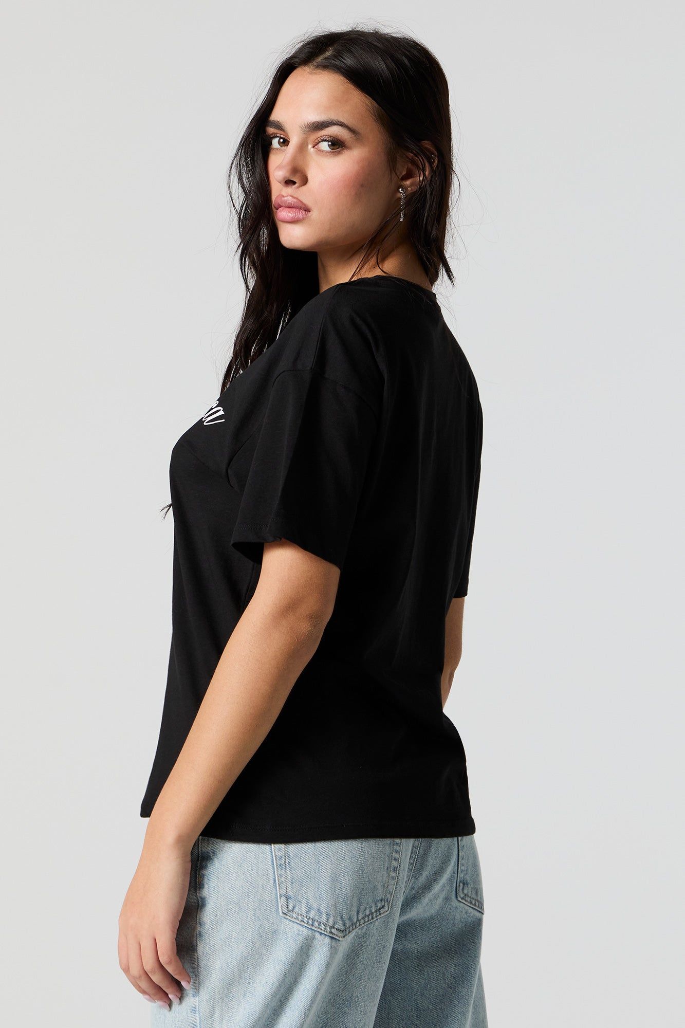 Santa Monica Graphic Boyfriend T-Shirt sold by Charlotte Russe product image thumbnail 4