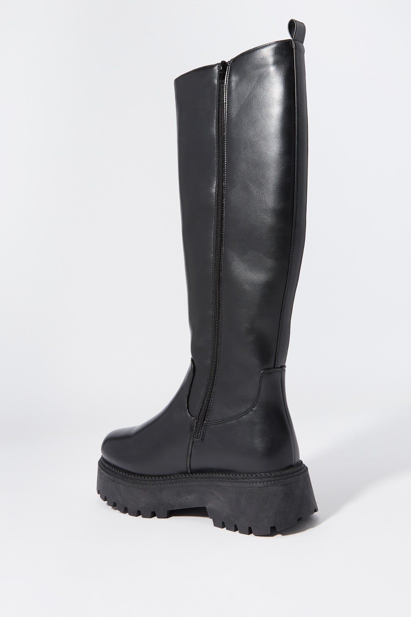 Faux Leather Knee High Platform Boot sold by Charlotte Russe product image thumbnail 3