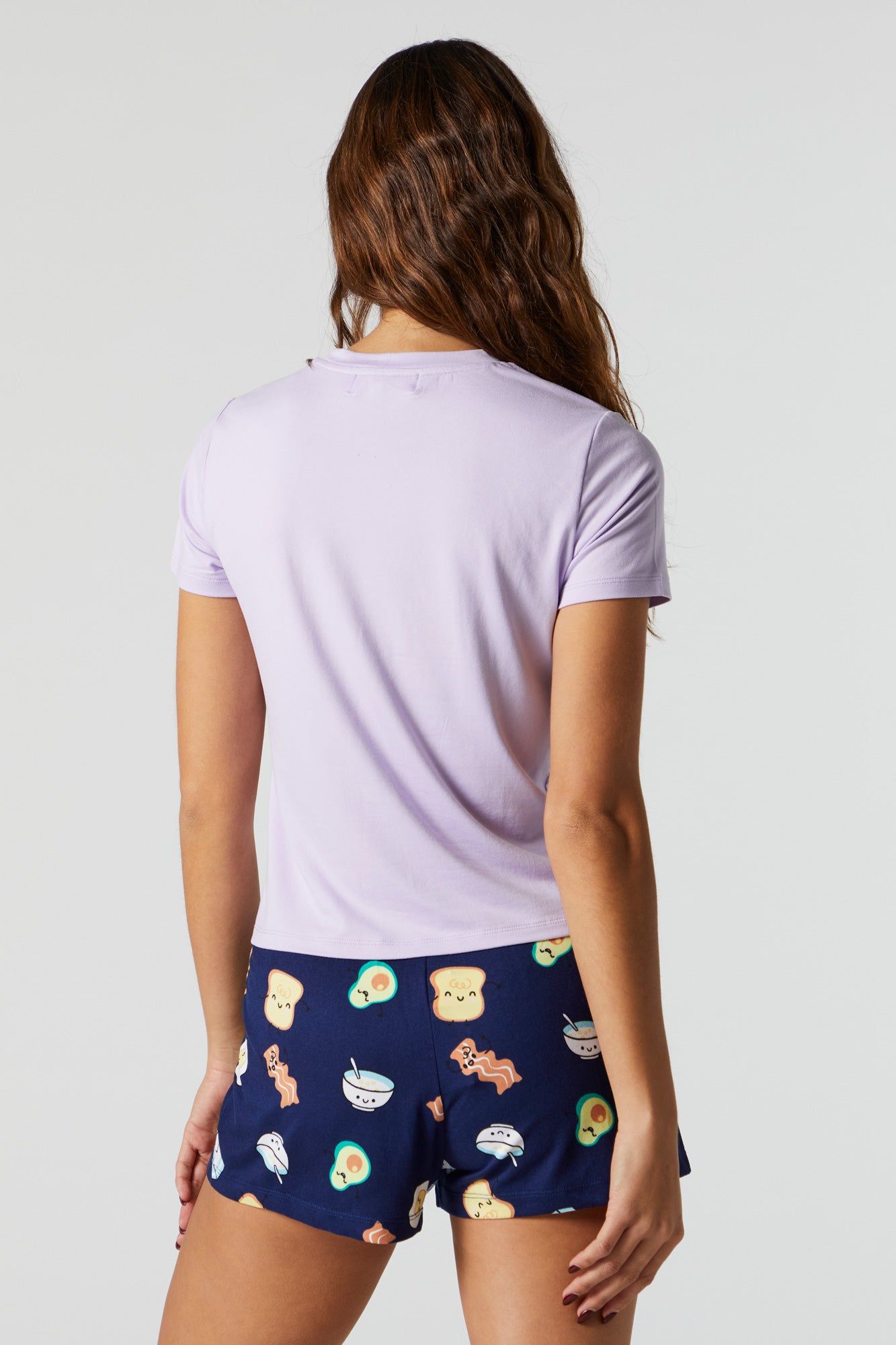 Brunch Club Graphic Pajama T-Shirt Set sold by Charlotte Russe product image thumbnail 4