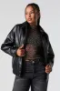 Oversized Faux Leather Jacket sold by Charlotte Russe