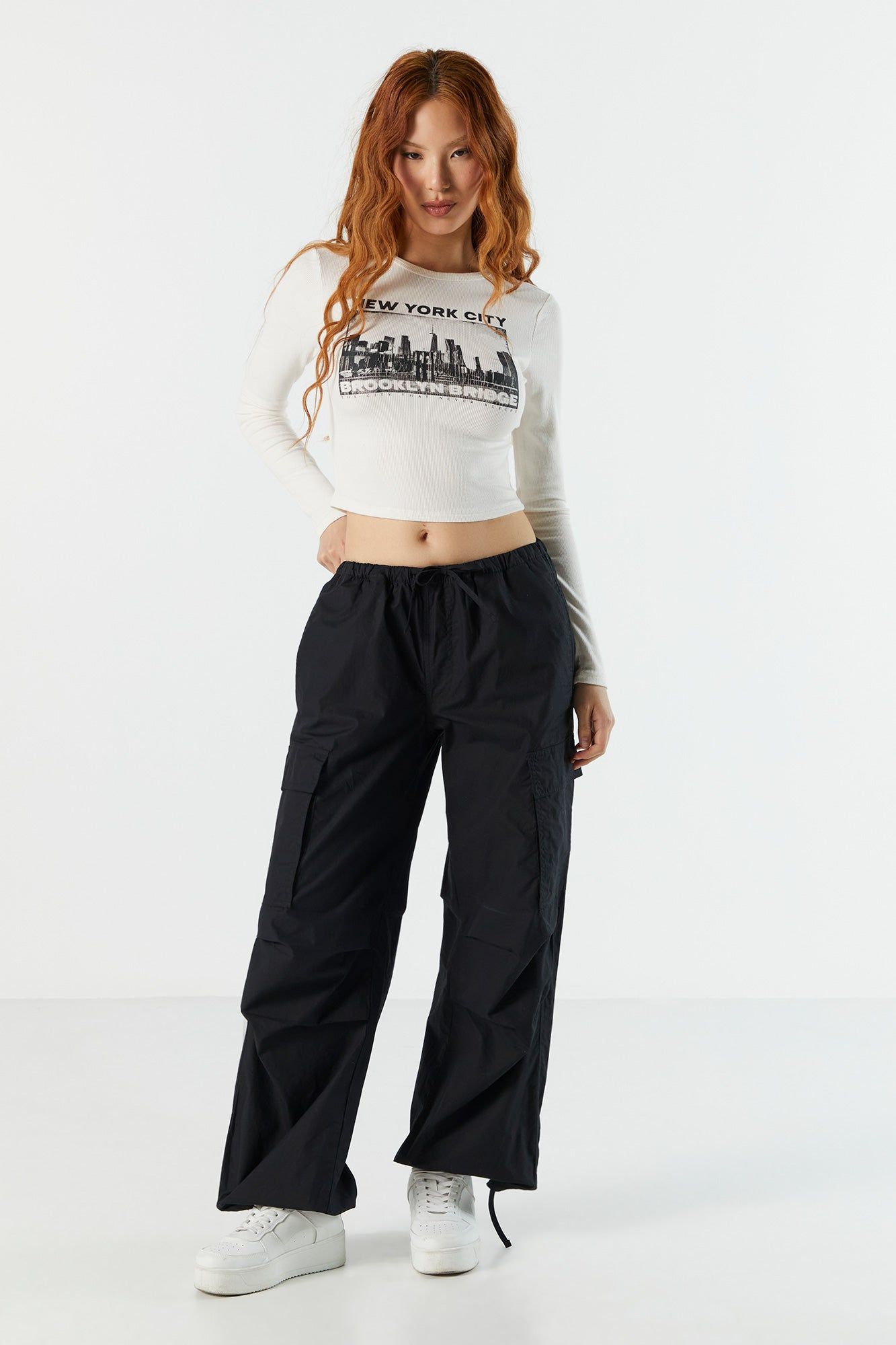 Poplin Cargo Parachute Pant sold by Charlotte Russe product image thumbnail 4