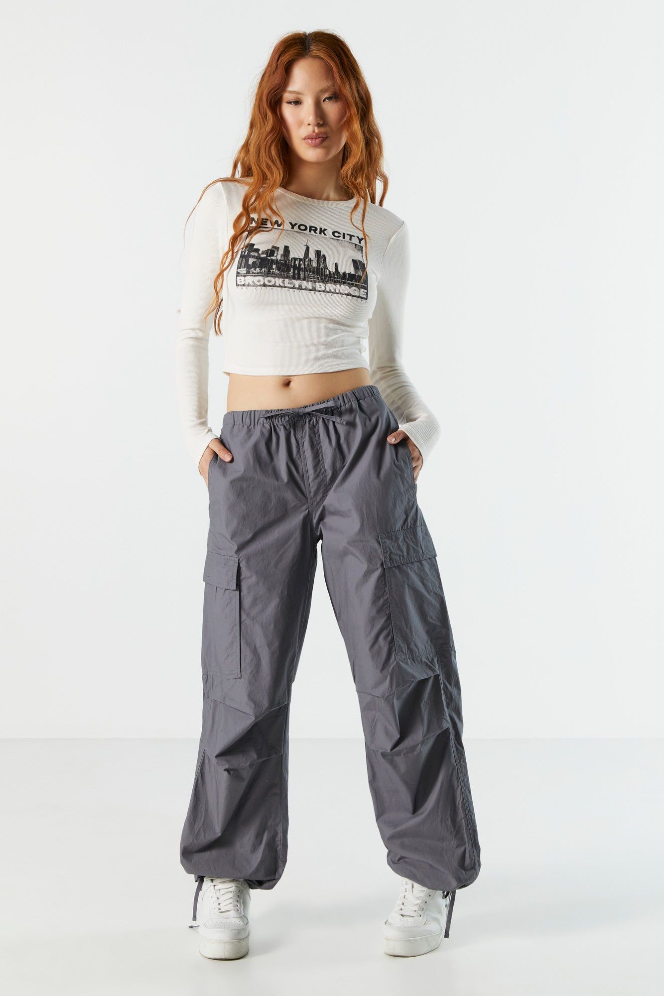 Denim Multi Cargo Jogger sold by Charlotte Russe product image thumbnail 3
