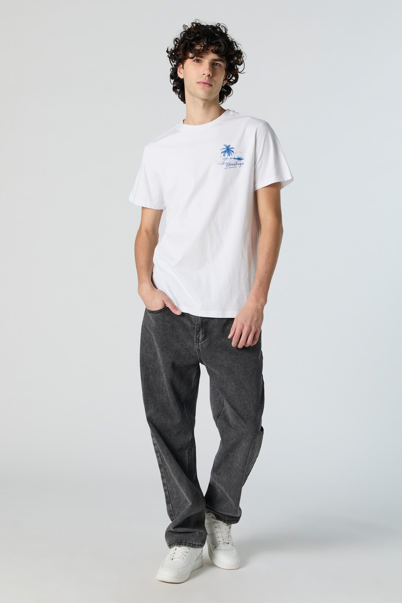 Greetings from Paradise Graphic T-Shirt sold by Charlotte Russe product image thumbnail 3