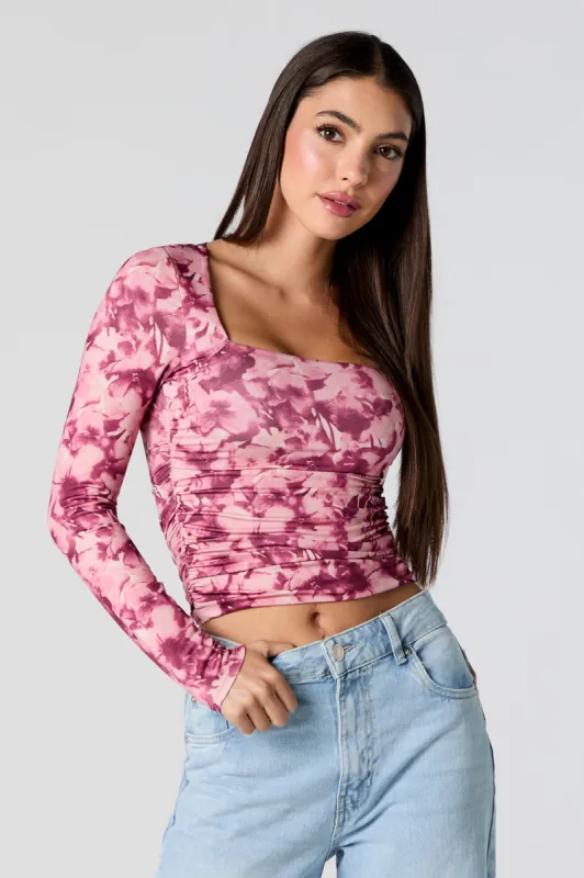 Contour Square Neck Long Sleeve Top sold by Charlotte Russe