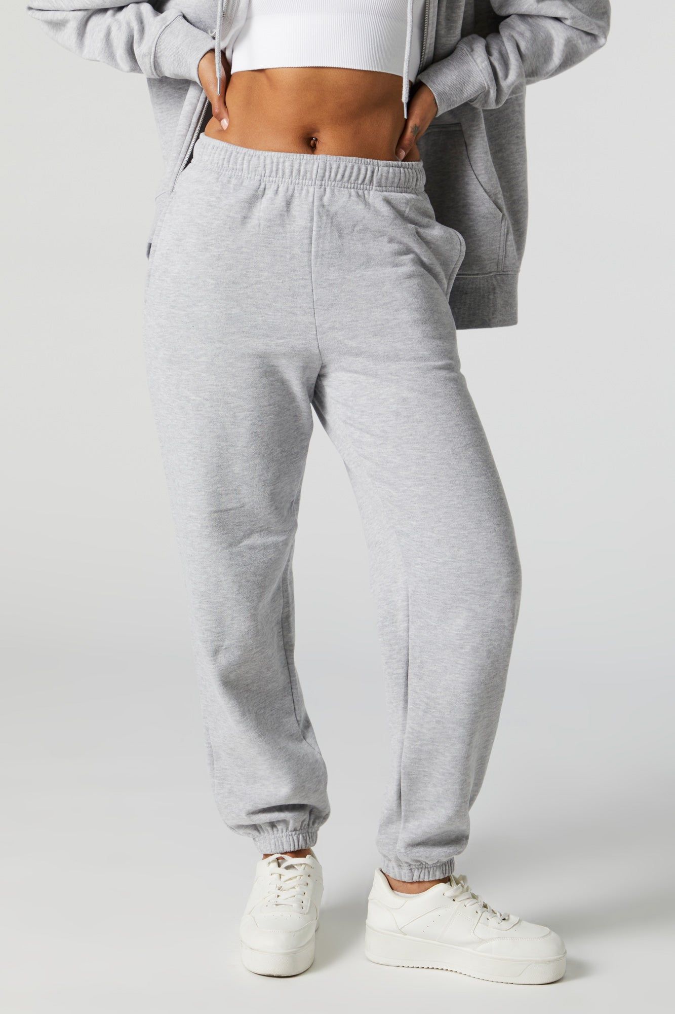 Fleece Jogger sold by Charlotte Russe product image thumbnail 2
