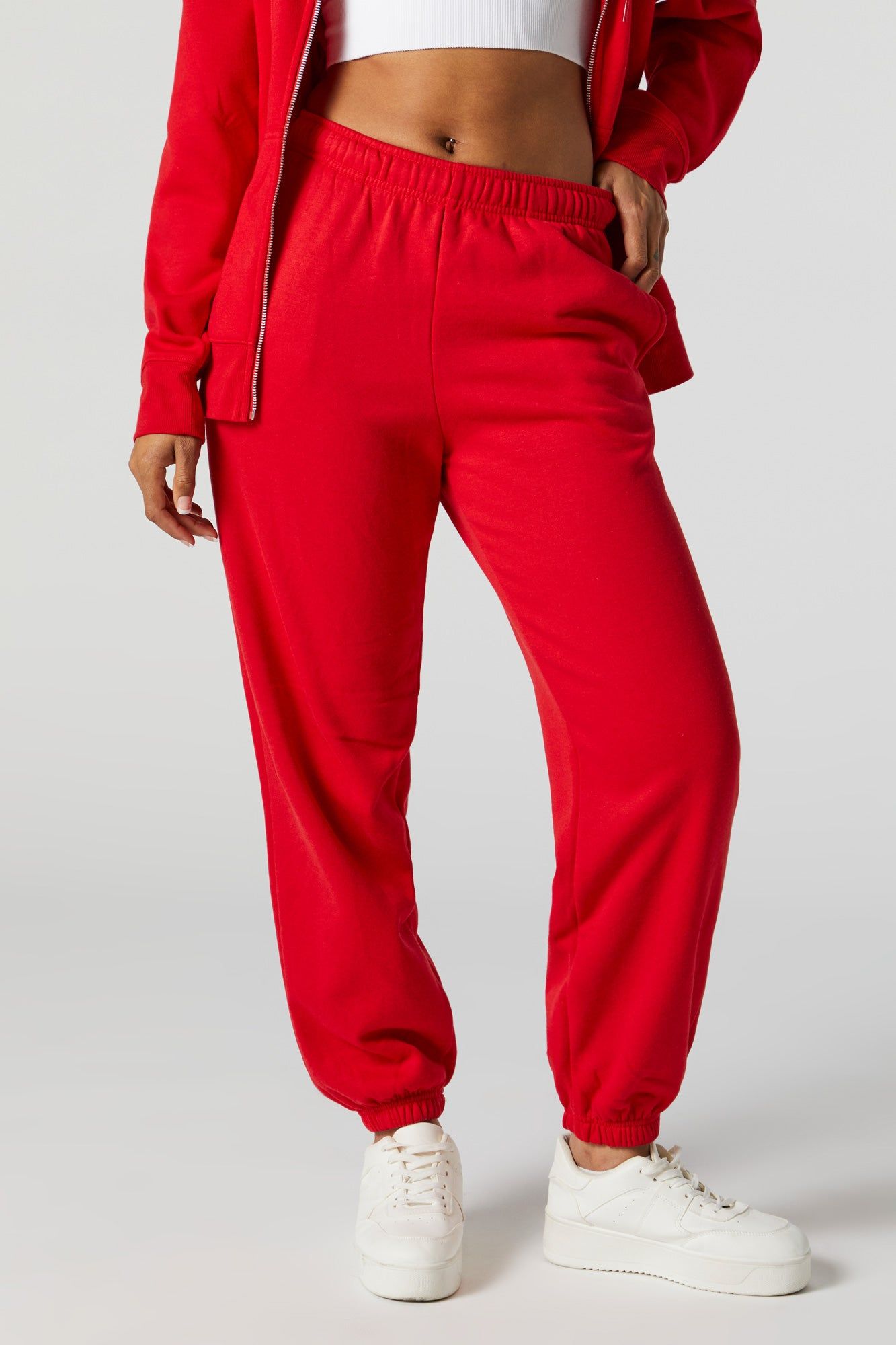 Fleece Jogger sold by Charlotte Russe product image thumbnail 5