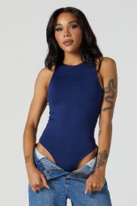 Contour High Neck Sleeveless Bodysuit sold by Charlotte Russe
